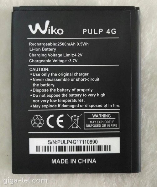 Wiko Pulp 4G battery OEM