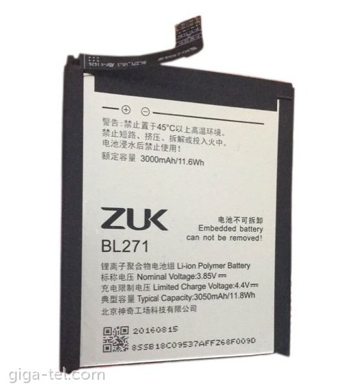 Lenovo ZUK BL271 battery