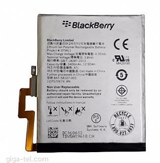 3400mAh - Blackberry Q30(factory date 2019)