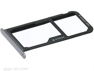 Huawei P10 Lite SIM tray black / gray