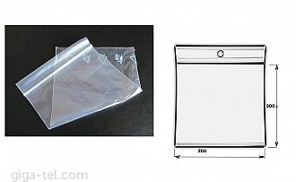 PolyZipBag 200x300mm - SET  100pcs