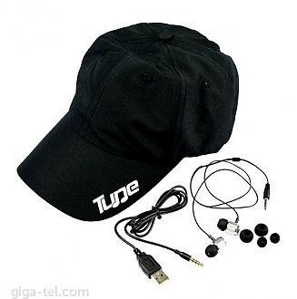 Cap with earpods, charging cable and waterproof battery 300Mah