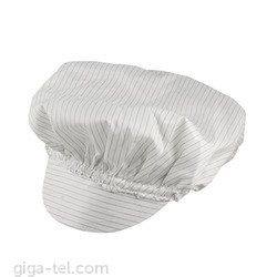 Antistatic cap white