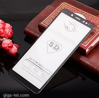 Xiaomi Redmi Note 5,Note 5 Pro - 5D tempered glass black
