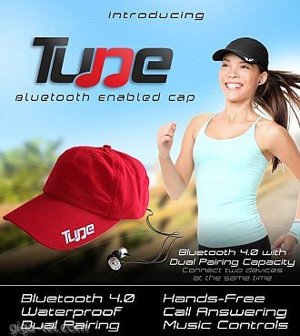 Tune bluetooth cap blue