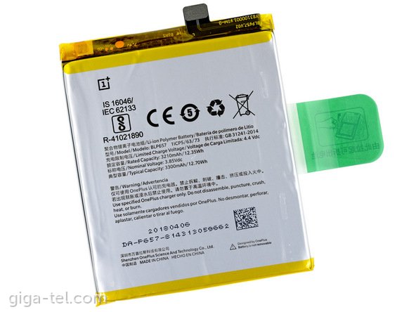 Oneplus BLP657 battery