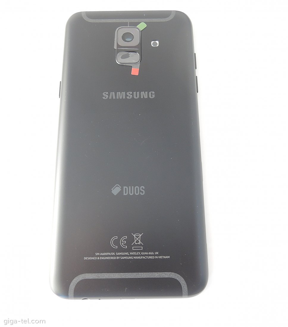Samsung A600F DUAL battery cover black