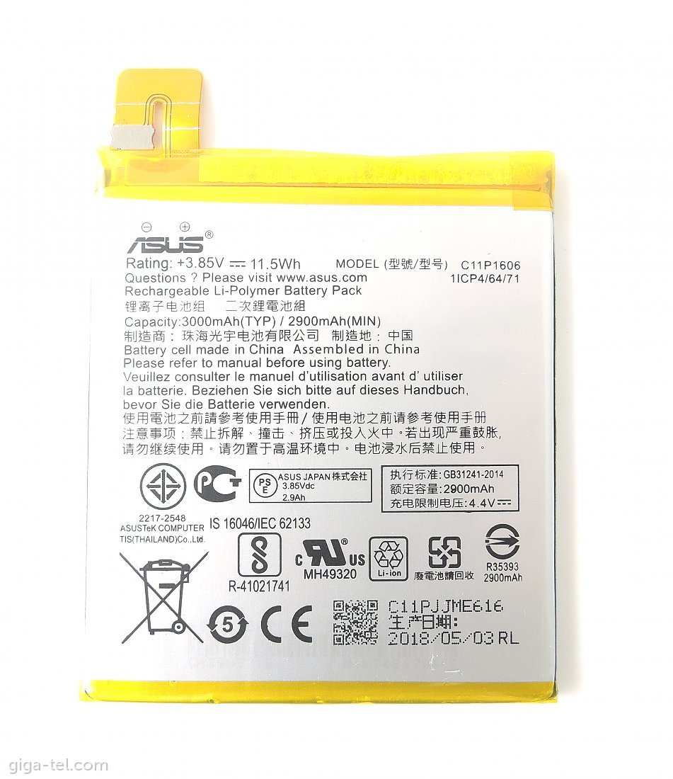 Asus C11P1606 battery