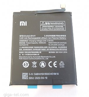 4100mAh - Xiaomi Redmi Note 4 full original