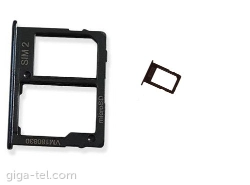 Samsung J610F,J415F SIM+SD tray black