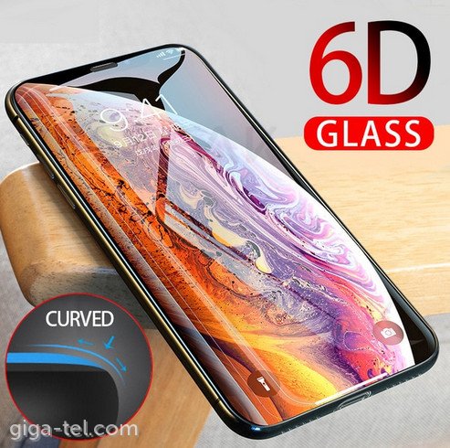 iPhone 11 Pro Max,XS Max 6D tempered glass black