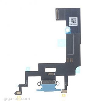 iPhone XR charging flex blue