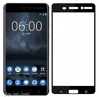 Nokia 7 Plus 2.5D tempered glass black