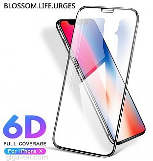 iPhone X,Xs,11 Pro 6D tempered glass