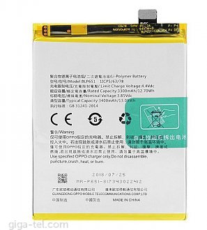 3400mAh - Oppo R15