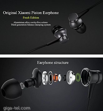 Xiaomi Piston Earphone Headphone With Mic black