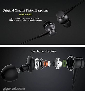 Xiaomi Piston Earphone Headphone With Mic silver