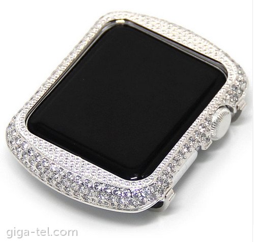 Apple Watch crystal diamond frame 44mm silver