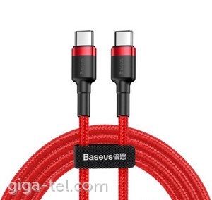 Baseus cafule data cable Double Type-C PD / 2m red