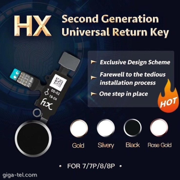  Iphone 7,8,7 Plus,8 Plus universal home flex black - HX version