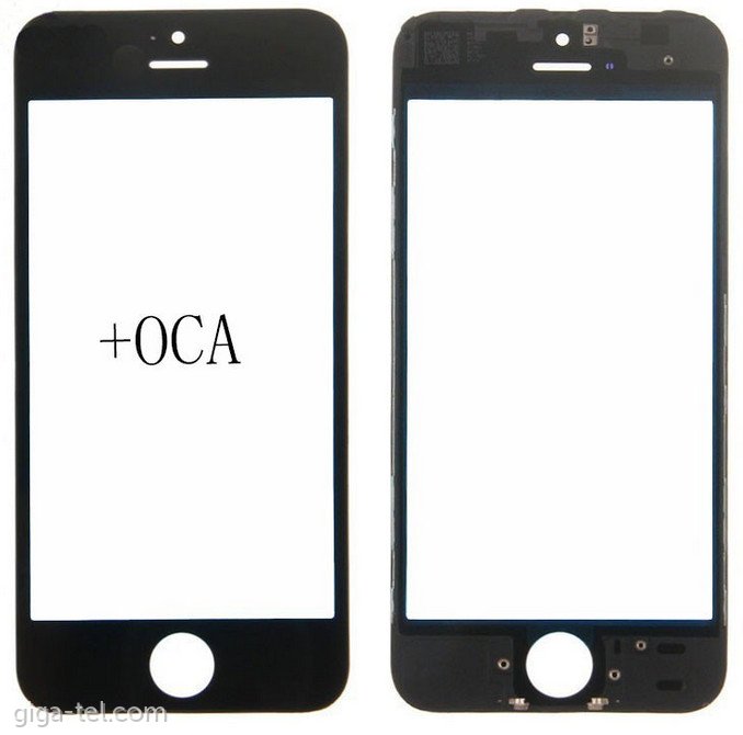 iPhone 5S,SE  glass+frame+OCA black