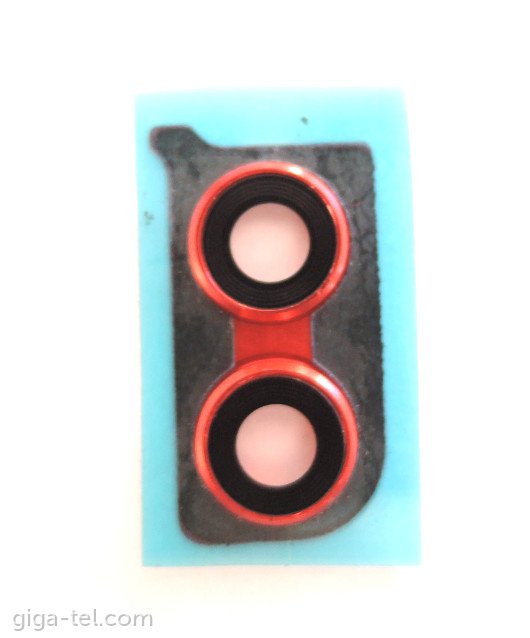 Honor 8X camera frame+glass red