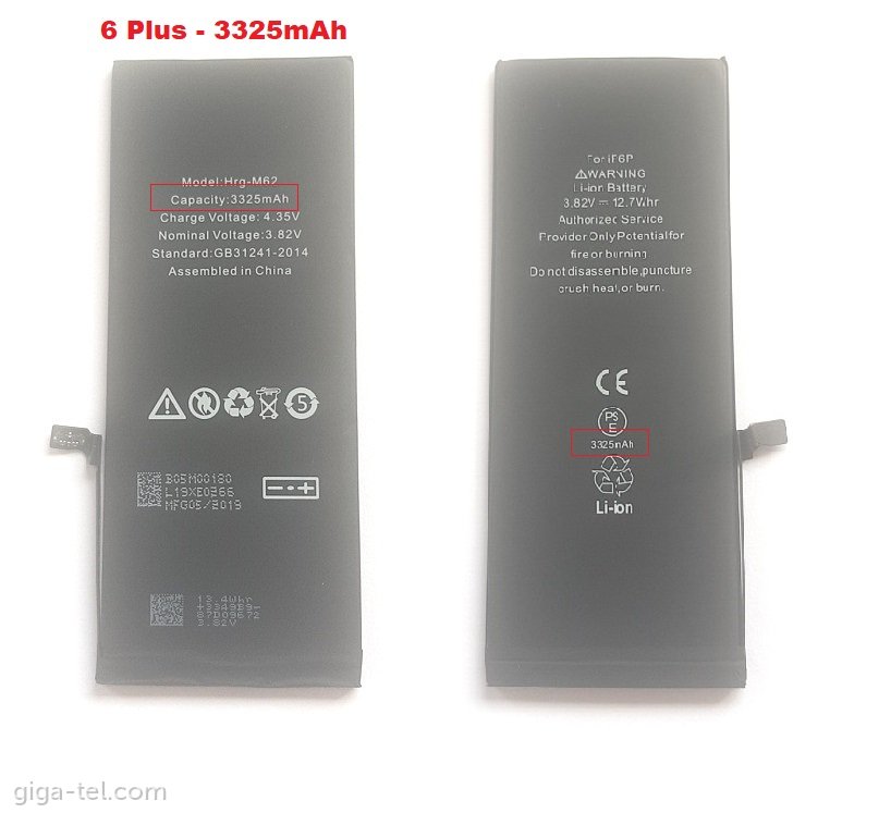 iPhone 6 Plus / HIGH CAPACITY 3500mAh battery