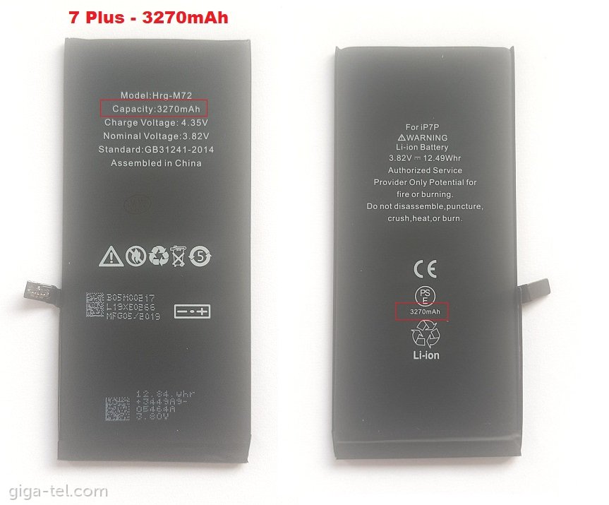iPhone 7 Plus / HIGH CAPACITY battery
