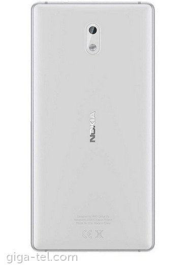 Nokia 3 battery cover white
