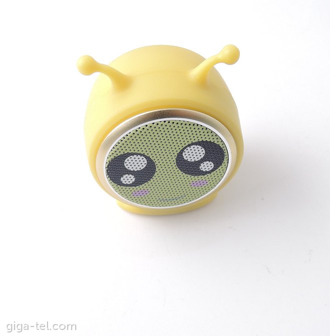 TWS Kids Mini bluetooth magentic speaker yellow