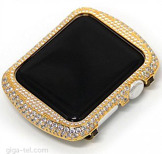 Apple Watch full crystal diamond strap+frame 42mm gold