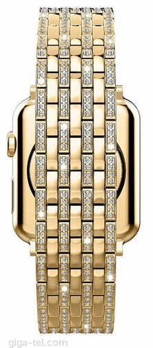 Apple Watch full crystal diamond strap+frame 42mm gold