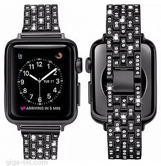 Apple Watch crystal diamond strap 42/44mm black