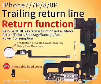 Iphone 8 universal charging+fingeprint flex black