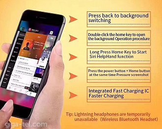 Iphone 8 universal charging+fingeprint flex white