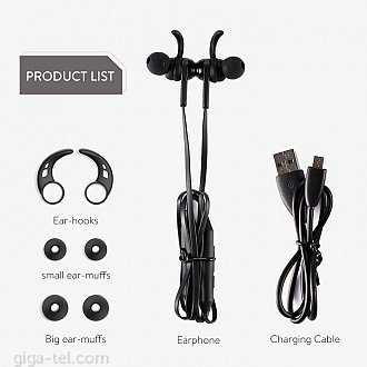 Baseus Encok magnet wireless headphone S06 black