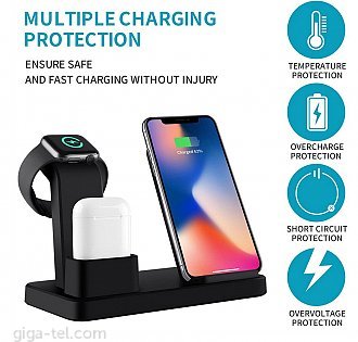 Wireless charge stand 3in1
