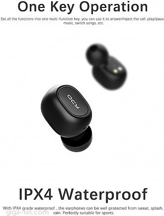 QCY T1 TWS bluetooth earphone black