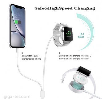 Apple Watch magentic charger+data cable
