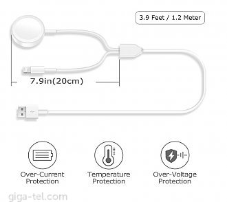 Apple Watch magentic charger+data cable