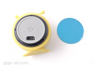 TWS Kids Mini bluetooth magentic speaker yellow