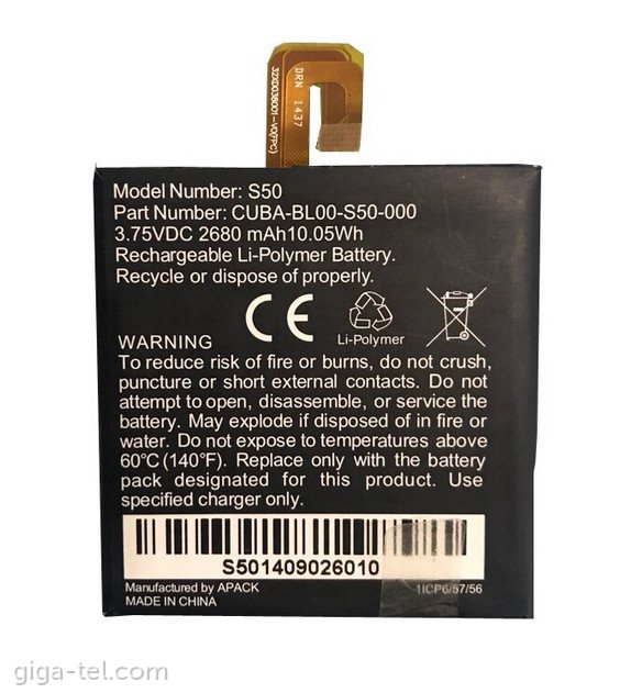 CAT S50 battery