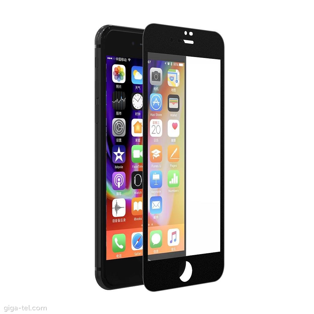 iPhone SE 2020 2.5D tempered glass+anti dust net black