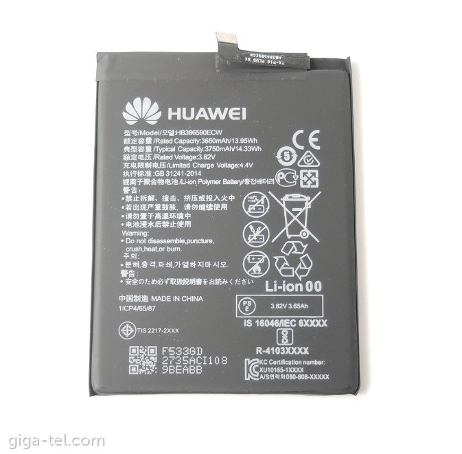 Honor 8X, Mate 20 lite, Nova 3 battery OEM