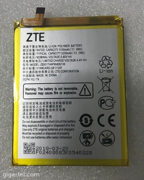 Replacement Battery Kit For ZTE Visible R2 Z5151V & Blade A7 Prime Z6201V - 3100mAh With Tools
