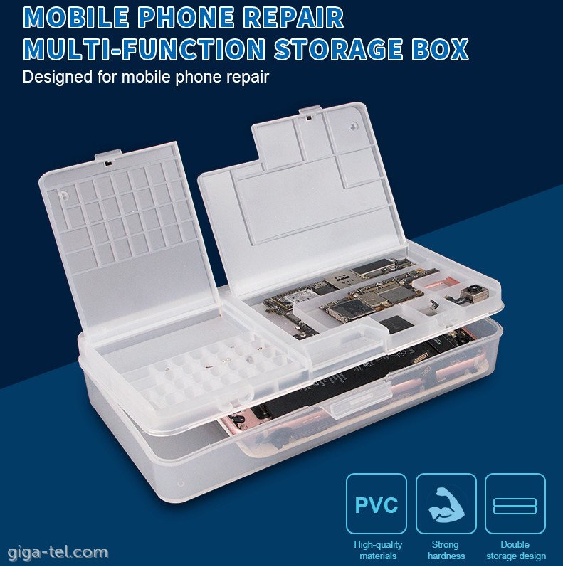 Plastic storage case for repair