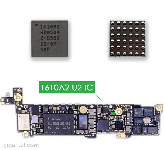 iPhone 5s,iPad Air U2 1610A2 charging IC