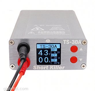 Excelent box short killer box 0-5.5V / 0-30A - professional short-circuit Fault diagnosis instrument for mobile phone motherboard repair tool, Help the technician to judge the current interruption of the main board accurately and quickly, Short-circuit fault detection for various mobile phones and computers. Bring you a convenient short-circuit fault detection and repair experience(manual -section download)