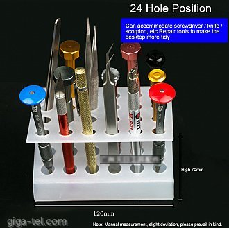 24 hole storage box for screwdrivers