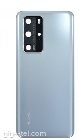 Huawei P40 Pro battery cover silver frost